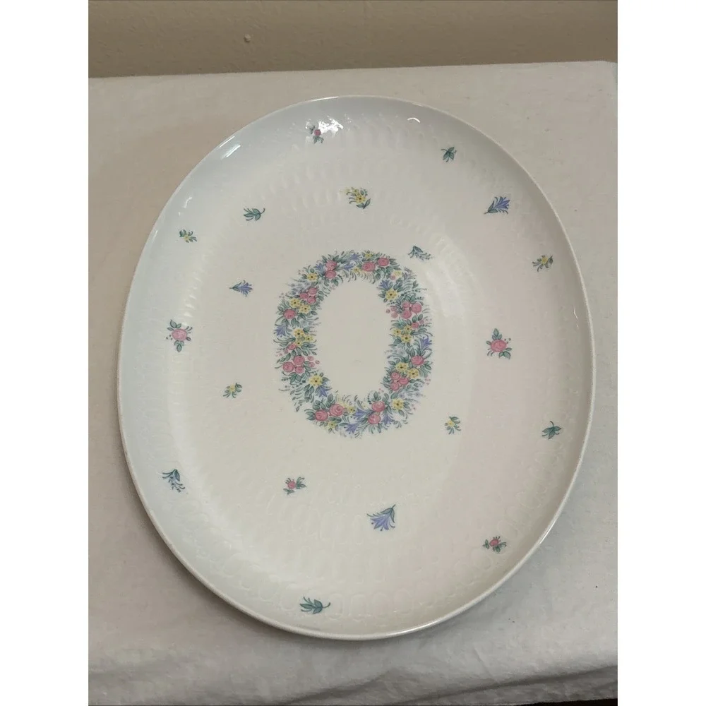 Rosenthal Garland White Oval Platter 13 X 8 Porcelain Made In Germany